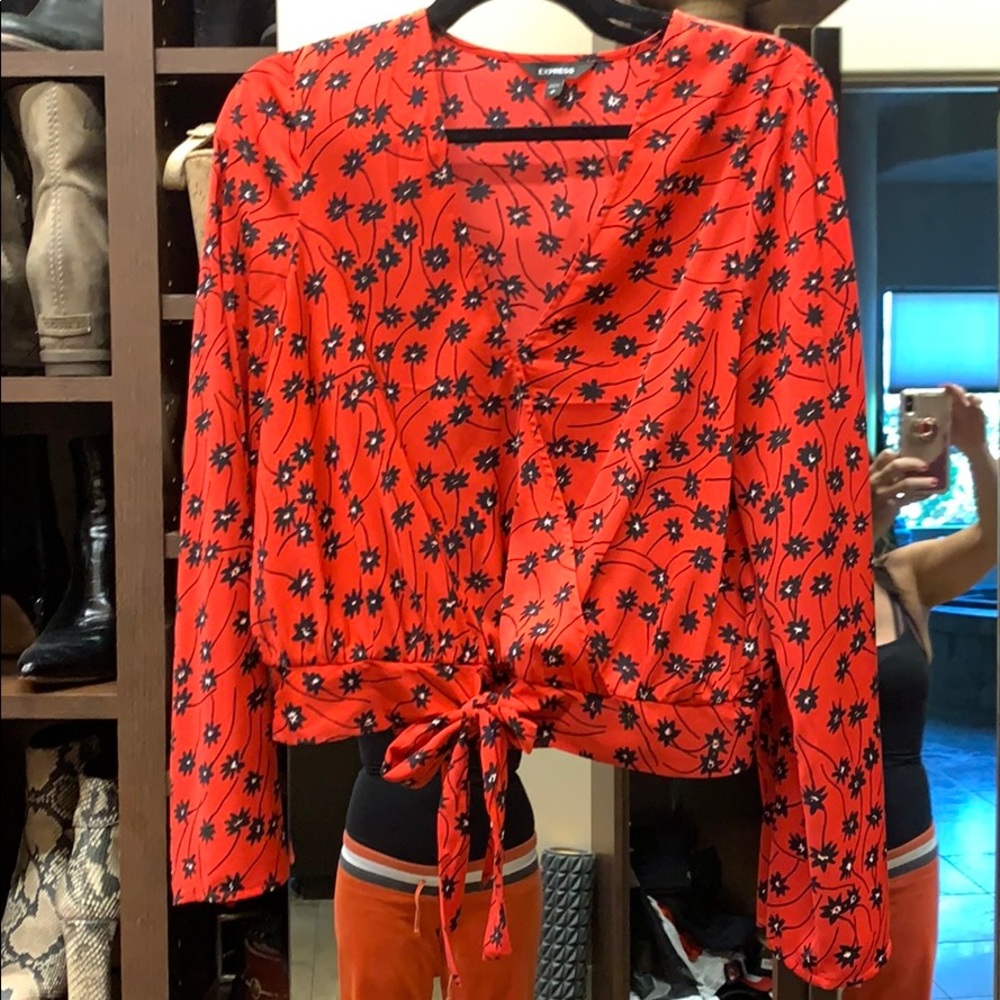 Express faux wrap boho boiuse